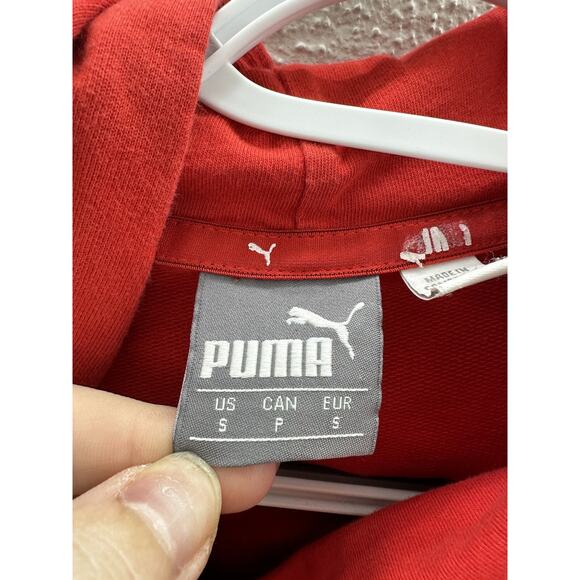 Puma Mens Camo Pack Sweatshirt Hoodie Size Small Red Short Sleeve Logo - Picture 5 of 14